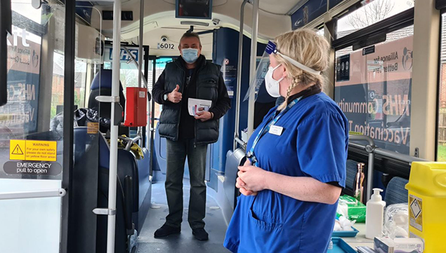 Bus Launched as One of UK's First Covid-19 Mobile Vaccination Units